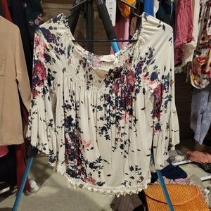 Boho floral top